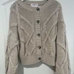 Aritzia Wilfred Free Callisto Cardigan Cable Knit